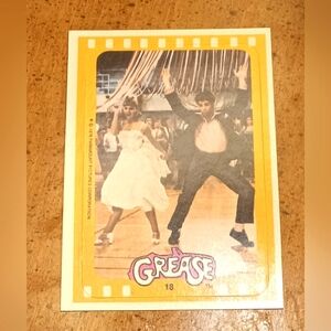 Grease 1978 Sticker/ Trading Card #18
